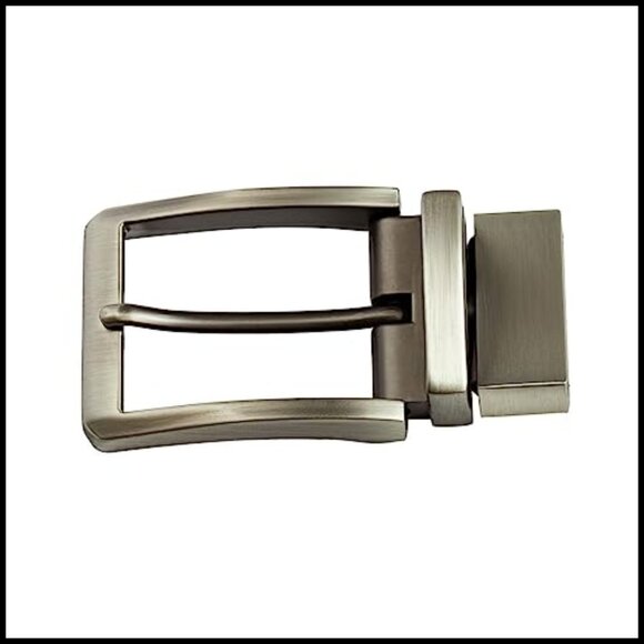 Reversible Belt Buckle Replacement Alloy Steel Classic Business main image 5